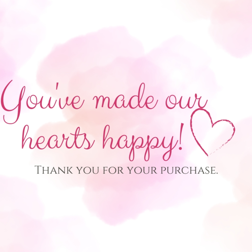 Valentine's Day 5.5" X 4.25" Thank You for Your Order Inserts